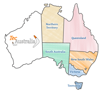 Per 2020 TecAustralia abbiamo nuove destinazioni Victoria, South Australia, Northern Territory, e Tasmania